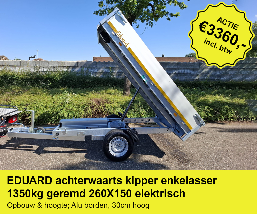 EDUARD-achterwaarts-kipper-enkelasser-1350kg-geremd-260X150-elektrisch