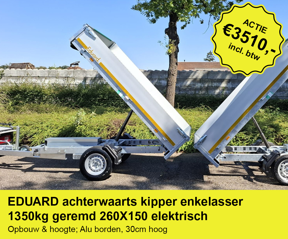 EDUARD-achterwaarts-kipper-enkelasser-1350kg-geremd-260X150-elektrisch