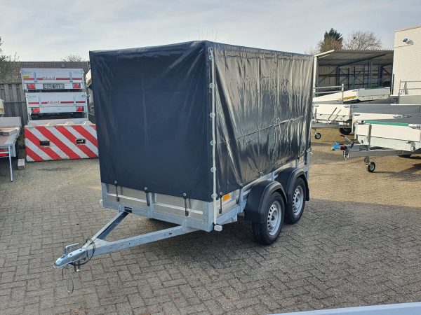 VDM aluminium bakwagen dubbelasser met huif