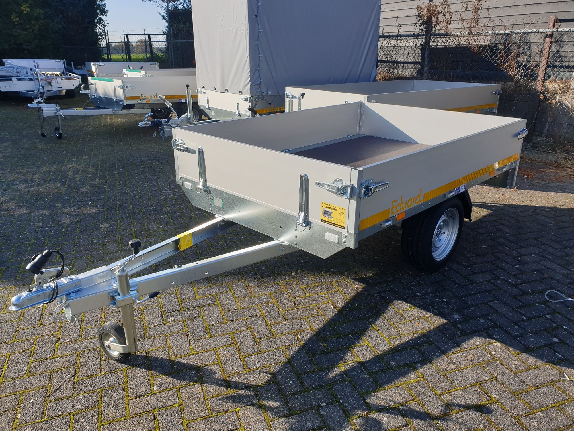 Gemoedsrust Onbemand oorsprong EDUARD plateauwagen enkelasser 750kg 200X145 - Jagers Aanhangwagens