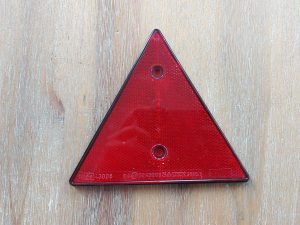 Reflector driehoek rood