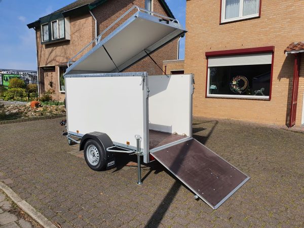 POwer Trailer bagagewagen deksel laadklep oprijklep