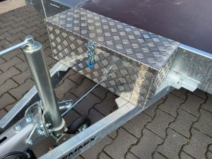 Aluminium gereedschapskist voor Vlemmix machinetransporter