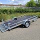 Kantelbare aanhangwagen met oprijklep