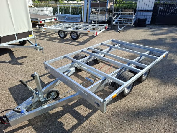 Chassis chassiwagen kassawagen onderstel dubbelasser