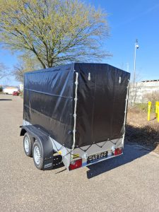 BE aluminium dubbelasser met huif