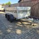 BW aluminium bakwagen dubbelas met loofrek met vlakzeil