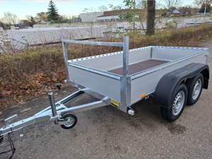 BW aluminium bakwagen dubbelasser 254x130cm aluminium