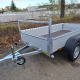 BW aluminium bakwagen dubbelasser 254x130cm aluminium
